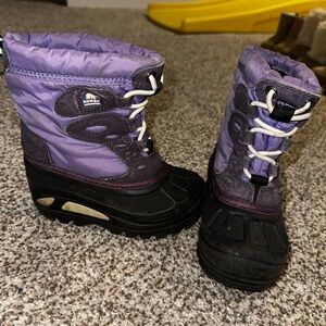 Sorel Purple Kids Winter Boots